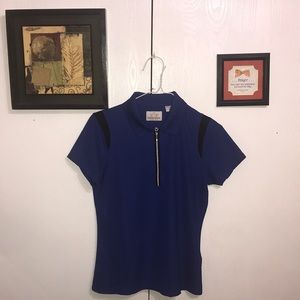 EP Pro Women’s Polo Shirt Medium Blue Polyester